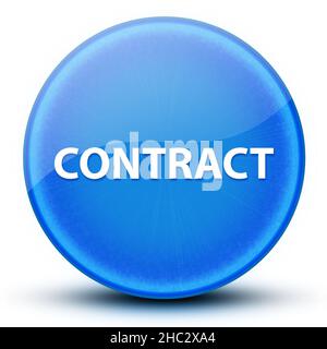 Contract Eyeball glänzend elegante blaue runde Knopf abstrakte Illustration Stockfoto
