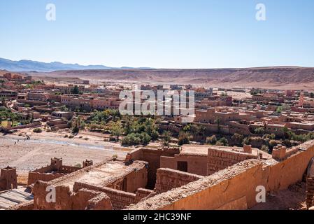 Luftaufnahme der Wohnhäuser von der alten Festung Stockfoto