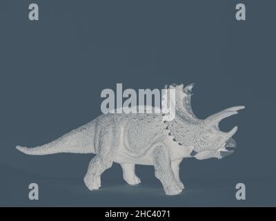 Stilisiertes Bild eines Spielzeug-Dinosauriers Stockfoto