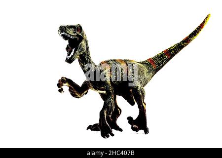 Stilisiertes Bild eines Spielzeug-Dinosauriers Stockfoto