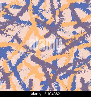 Eine abstrakte Farbe streichelt nahtloses Vektormuster Stock Vektor