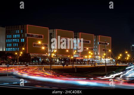 Gebäude Der Fifa Fußball-Weltmeisterschaft 2022. Ikonisches Landmark in der Aspire Zone Stockfoto