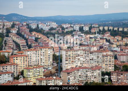 Ansicht der Gebäude in der Stadt Istanbul Stockfoto