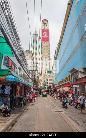 Ein Einblick in die Straßen und das Stadtgebiet von Bangkok Thailand Stockfoto