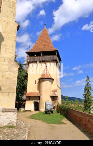 Die befestigte Kirche aus Biertan, Birtälm, Kreis Sibiu, Rumänien Stockfoto