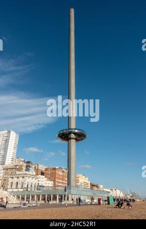 The British Airways i360 Viewing Tower, Brighton, East Sussex, Großbritannien. Stockfoto