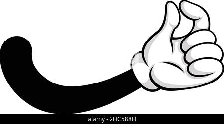 Schnapper der Finger Comic-Geste-Symbol. Vektorhand Geste Finger klicken, Erfolg Schnappverschluss und Snap, magische Sound Idee Illustration Stock Vektor