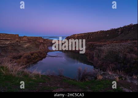 Landschaft im Centennial Water Park, Idaho Stockfoto
