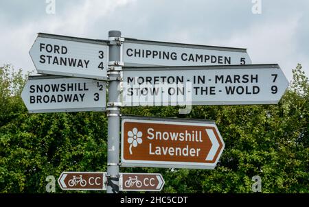 Das attraktive Cotswold-Dorf Snowshill, Gloucestershire Stockfoto