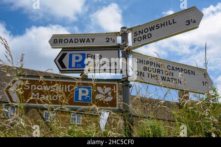 Das attraktive Cotswold-Dorf Snowshill, Gloucestershire Stockfoto
