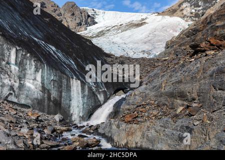 Worthington Glacier in der Worthington Glacier State Recreation Site, Alaska Stockfoto