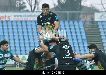 Parma, Italien. 24th Dez, 2021. liam mitchell (Zebre) während des Zebre Rugby Club vs Benetton Rugby, United Rugby Championship match in Parma, Italien, 24 2021. Dezember Kredit: Unabhängige Fotoagentur/Alamy Live Nachrichten Stockfoto