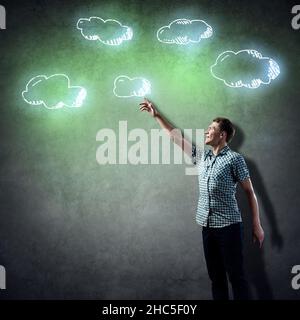 Cloud-Konzept Stockfoto