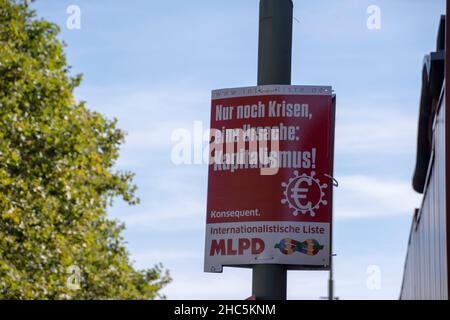 Landschaft der MLPD marxistisch-leninistischen Partei in Kaiserslautern Stockfoto