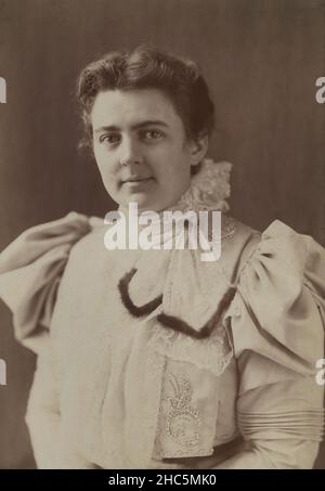 Frances Folsom Cleveland (1864-1947), US First Lady 1886-1889 und 1893-1897 als Ehefrau von US-Präsident Grover Cleveland, Frances Benjamin Johnston, 1897 Stockfoto