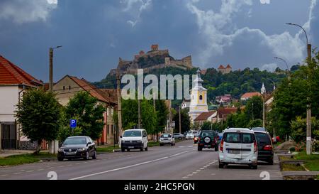 Das Schloss von Rupea in Rumänien Stockfoto