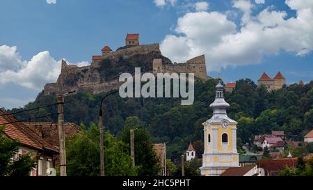 Das Schloss von Rupea in Rumänien Stockfoto