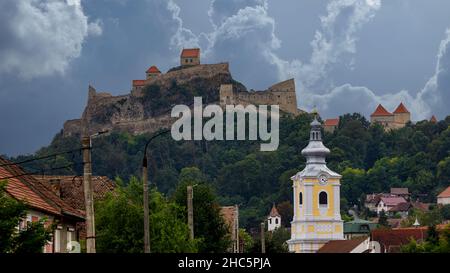 Das Schloss von Rupea in Rumänien Stockfoto