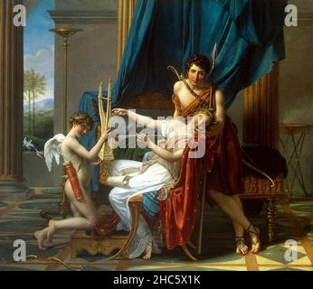 Sappho und Phaon Gemälde von Jacques Louis David Stockfoto