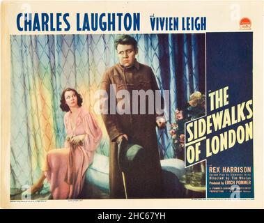 VIVIEN LEIGH und CHARLES LAUGHTON in BÜRGERSTEIGEN VON LONDON (1938) -Originaltitel: ST. MARTIN'S LANE-, Regie Tim WHELAN. Credit: ZUGEHÖRIGE BRITISCHE BILDER / Album Stockfoto