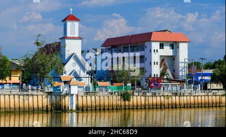 Die erste presbyterianische Kirche und Chiangmai christliche Schule in Chiangmai, Thailand Stockfoto