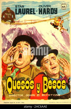 OLIVER HARDY und STAN LAUREL in Swiss MISS (1938), Regie JOHN G. BLYSTONE. Kredit: HAL ROACH/MGM / Album Stockfoto