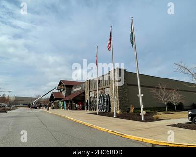 Augusta, GA USA - 12 03 21: Cabelas-Einzelhandelsgeschäft Cabela Parkway Stockfoto