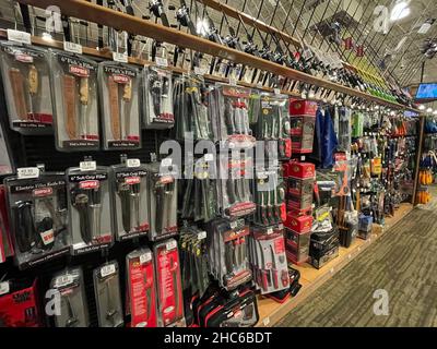 Augusta, GA USA - 12 03 21: Cabelas-Einzelhandelsgeschäft Cabela Parkway Stockfoto