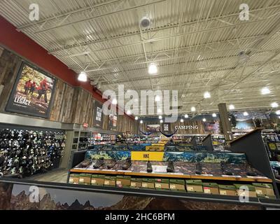Augusta, GA USA - 12 03 21: Cabelas-Einzelhandelsgeschäft Cabela Parkway Stockfoto