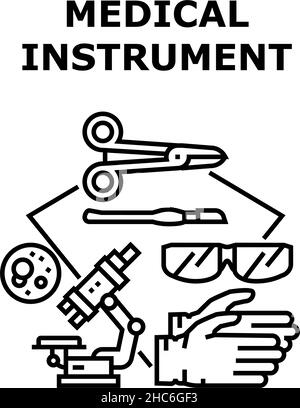 Symbolvektordarstellung für medizinische Geräte Stock Vektor