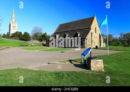 Sommer-Ansicht von Oakham Castle, Marktgemeinde Oakham, Rutland County, England, UK Stockfoto