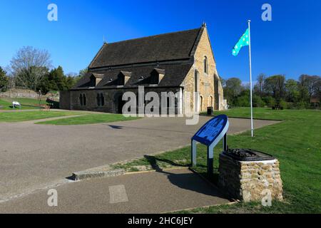 Sommer-Ansicht von Oakham Castle, Marktgemeinde Oakham, Rutland County, England, UK Stockfoto