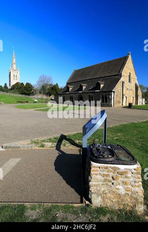 Sommer-Ansicht von Oakham Castle, Marktgemeinde Oakham, Rutland County, England, UK Stockfoto