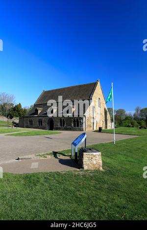 Sommer-Ansicht von Oakham Castle, Marktgemeinde Oakham, Rutland County, England, UK Stockfoto