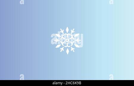 Schnee Winter Logo Vektor-Design Stock Vektor