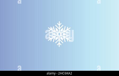 Schnee Winter Logo Vektor-Design Stock Vektor