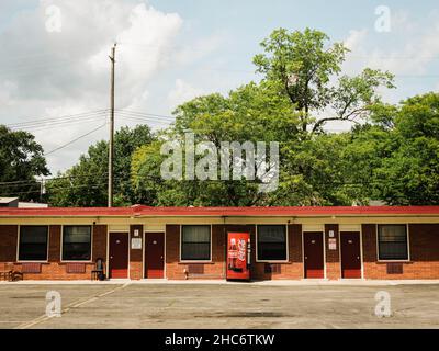 8 Wood Motel in Ferndale, in der Nähe von Detroit, Michigan Stockfoto