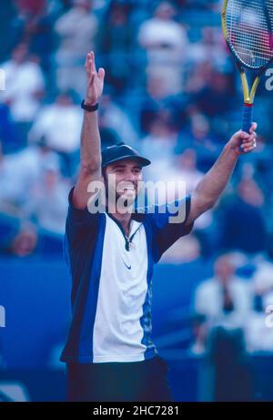 Der amerikanische Tennisspieler Andre Agassi, US Open 1994 Stockfoto