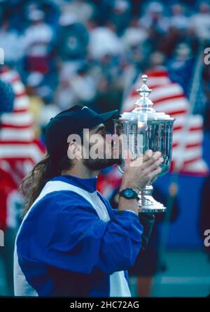 Der amerikanische Tennisspieler Andre Agassi, US Open 1994 Stockfoto