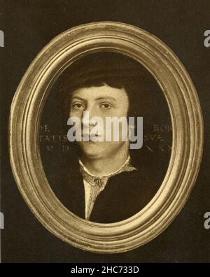 Porträt des gebürtigen Derich, Gemälde des deutschen Künstlers Hans Holbein d. J., München 1897 Stockfoto