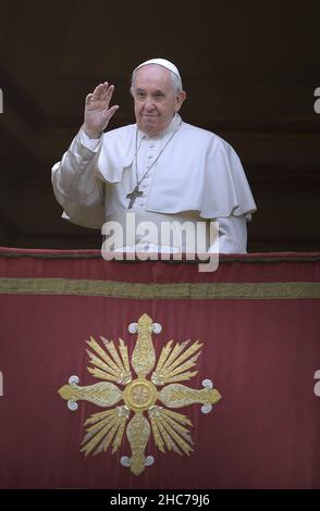 Papst Franziskus berbringt Am 25. Dezember 2022 Im Vatikan Vom