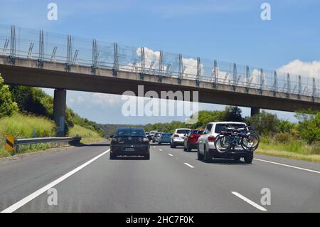 Ein Blick auf die Autobahn M7 in Sydney, Australien Stockfoto