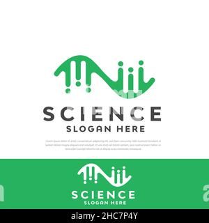 Science Technology DNA Design Logo Templates, Symbole, Icons, Design Illustrationen Stock Vektor