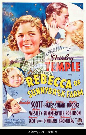 SHIRLEY TEMPLE, GLORIA STUART UND RANDOLPH SCOTT IN REBECCA VON SUNNYBROOK FARM (1938), REGIE ALLAN DWAN. Kredit: 20th CENTURY FOX / Album Stockfoto