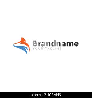 Modernes Design Markenname Abenteuer Logo Design Stock Vektor