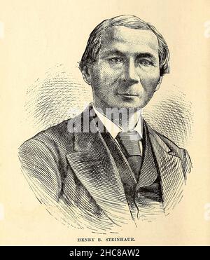 HENRY Bird STEINHAUR Steinhauer wurde in Rama am Lake Simcoe in Ontario geboren. Er war ein reinblütiger Chippewa-Inder und wurde wahrscheinlich Sowengisik genannt. Seinen Namen Steinhauer erhielt er von einer deutschen Familie, die ihn aus kolonialer Perspektive adoptierte und erzog. 1840 begleitete er den methodistischen Missionar James Evans in den Nordwesten und ließ sich im Norway House nieder, wo er bis 1855 blieb, und machte sich den Missionaren als Dolmetscher nützlich. Er unterstützte Evans bei der Erfindung und Vervollkommnung der Cree-Silbenzeichen, in denen fast alle Bücher in den indischen Sprachen stehen Stockfoto