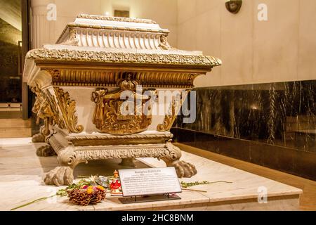 Wien, Österreich, 21. Juli 2021. Kapuzinergruft. Grab des Erben Erzherzog Rudolph. Stockfoto