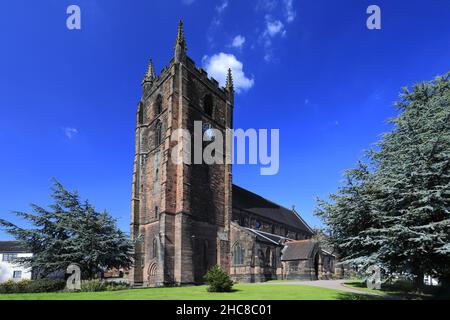 St Giles Church, Newcastle-under-Lyme, Staffordshire, England, Großbritannien Stockfoto