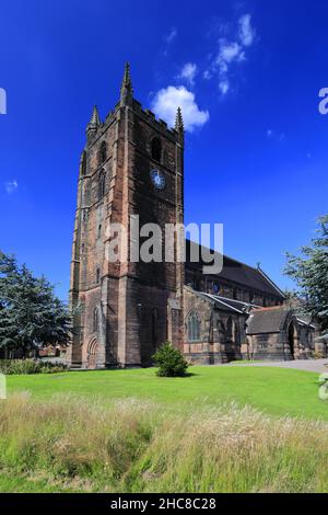 St Giles Church, Newcastle-under-Lyme, Staffordshire, England, Großbritannien Stockfoto