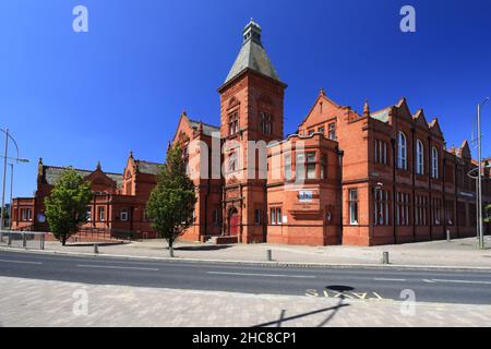 Kingsway Learning Center, Widnes town, Cheshire, England, Großbritannien Stockfoto